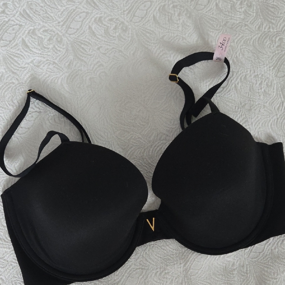 Victoria's Secret Black Bra with Gold Accent